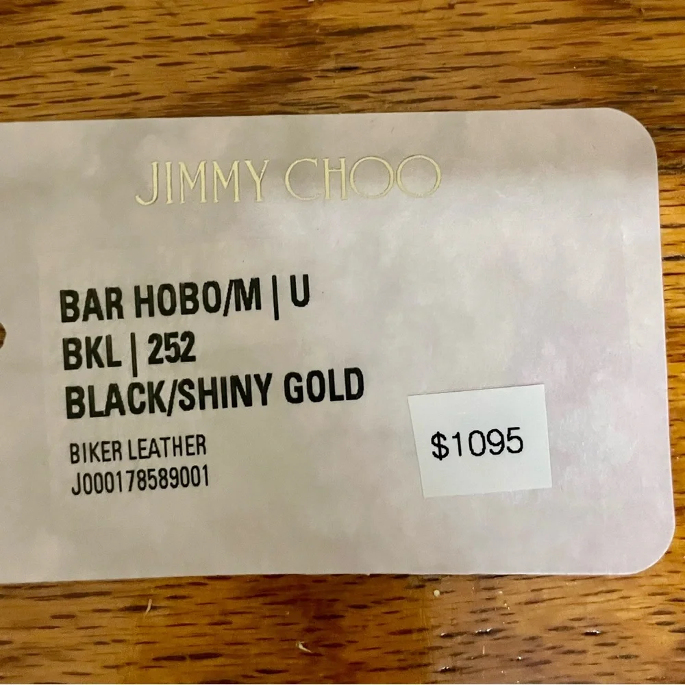 Jimmy Choo Bar Hobo Bag, Medium (NEW w. tags)